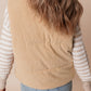 Corduroy Zipped Puffer Vest