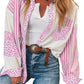 Leopard Striped Western Casual Shirt