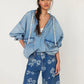 Print Washed Casual Jeans