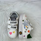 Heart Print Velcro Star Sneakers