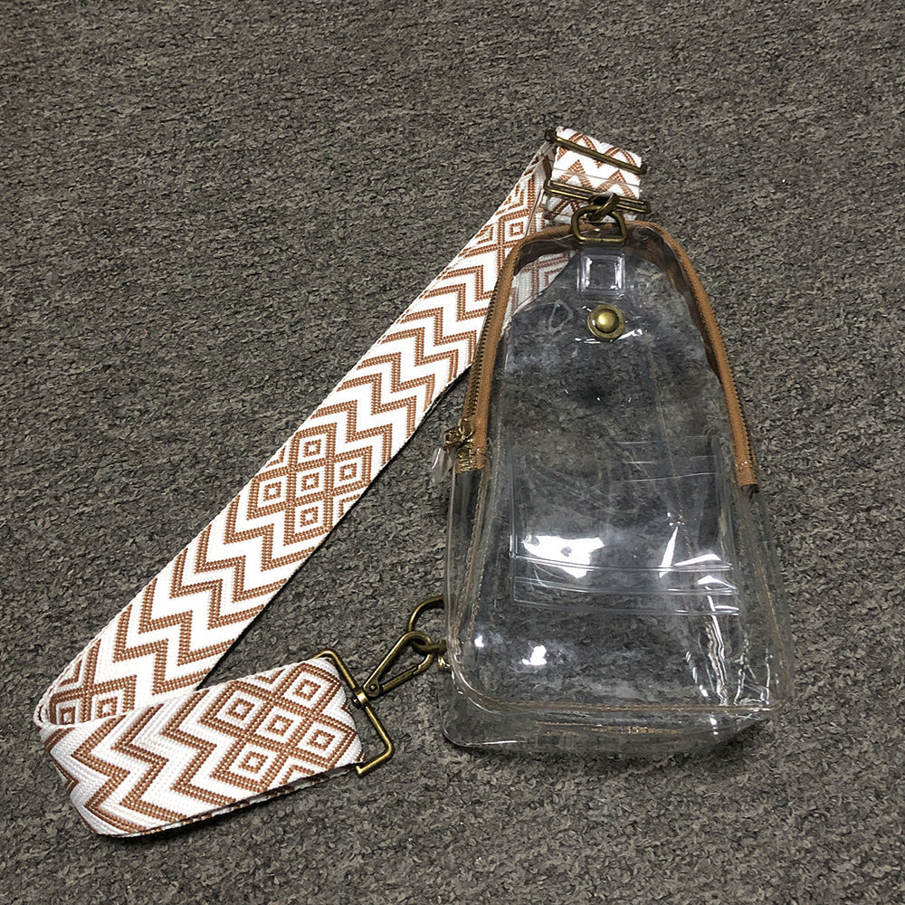 Preorder-Ladies Transparent PVC Chest Bag