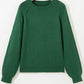 Raglan Sleeve Crew Neck Sweater