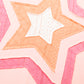 Light Pink Eyelet Lace Star Applique Plus Size T Shirt