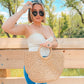 Large Straw Beach Bag - KOC
