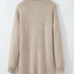 Collared Drop Shoulder Button Up Cardigan with Pocket
