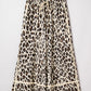 Leopard Wide Leg Cropped Pants