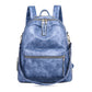Convertible Vintage Leather Large Backpack