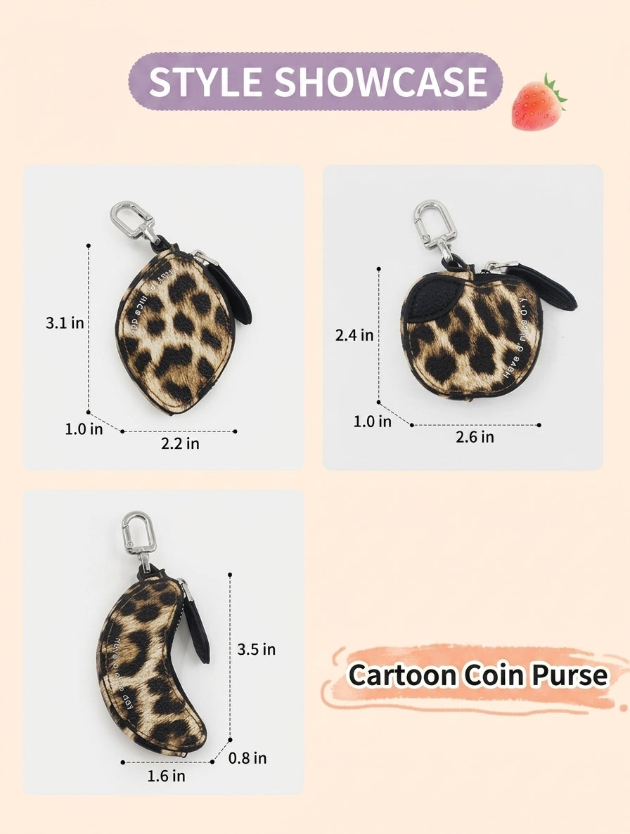 Fruit Shape Mini Pouch Bag Charm Collection