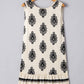 Geometric Printed Sleeveless Hollowed Bowknot Back Mini Dress