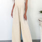 Checkered Pocketed High Waist Wide Leg Overall