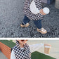 Kids checkered puff vest