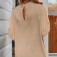 Swiss Dot Balloon Sleeve Blouse