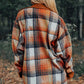 (Pre order/8.20)Plaid Corduroy Patchwork Chest Pocket Shacket