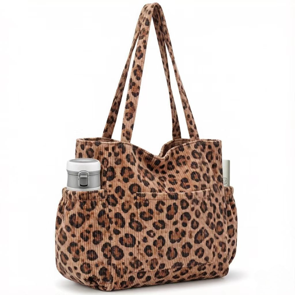 Multiple Pockets Corduroy Bag