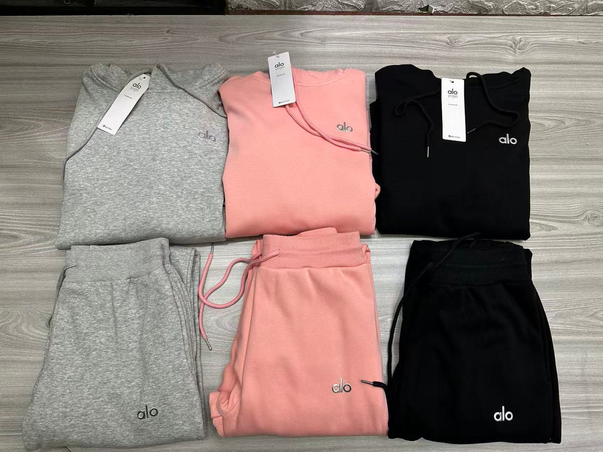 A- 2 pcs Hoddie Jogging Suit（WYS6586)