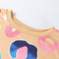 Multicolor Leopard Printed Drop Shoulder Pullover Sweatshirt