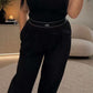 A-Short-sleeve wide-leg trouser set(Q6343)