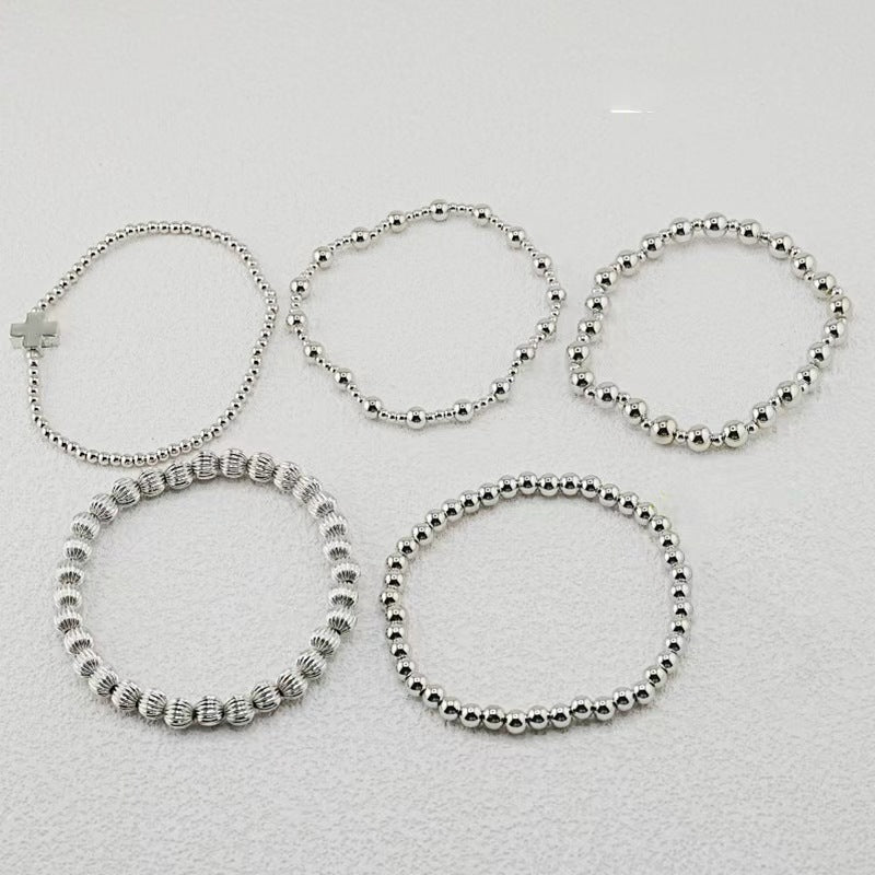 Silver Bracelet Stack