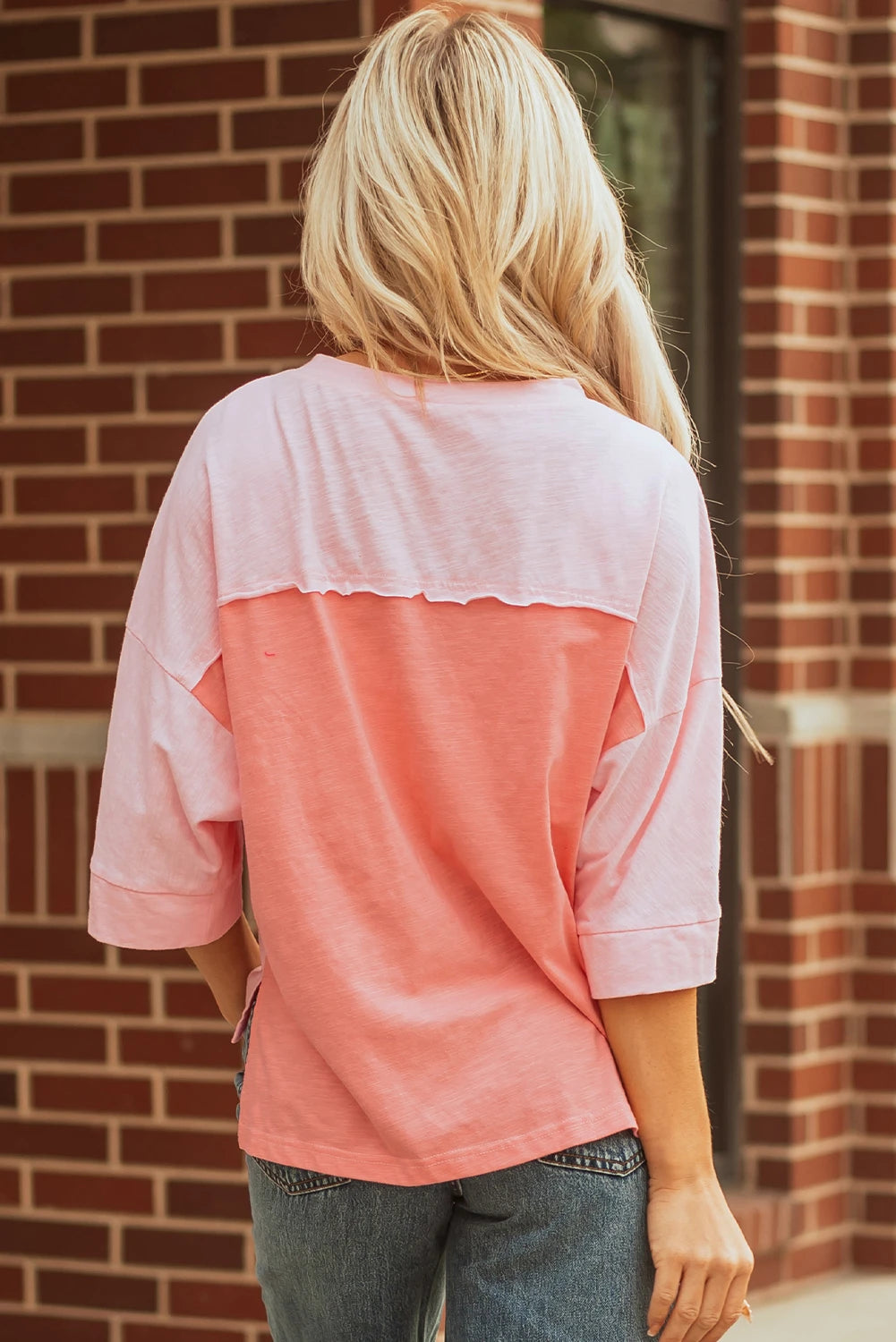 Seam Bracelet Sleeve Oversized T Shirt