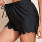 Scalloped Trim Beach Shorts
