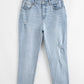 Mid Rise Ankle-Length Distressed Skinny Jeans