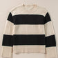 Colorblock Loose Pullover Sweater