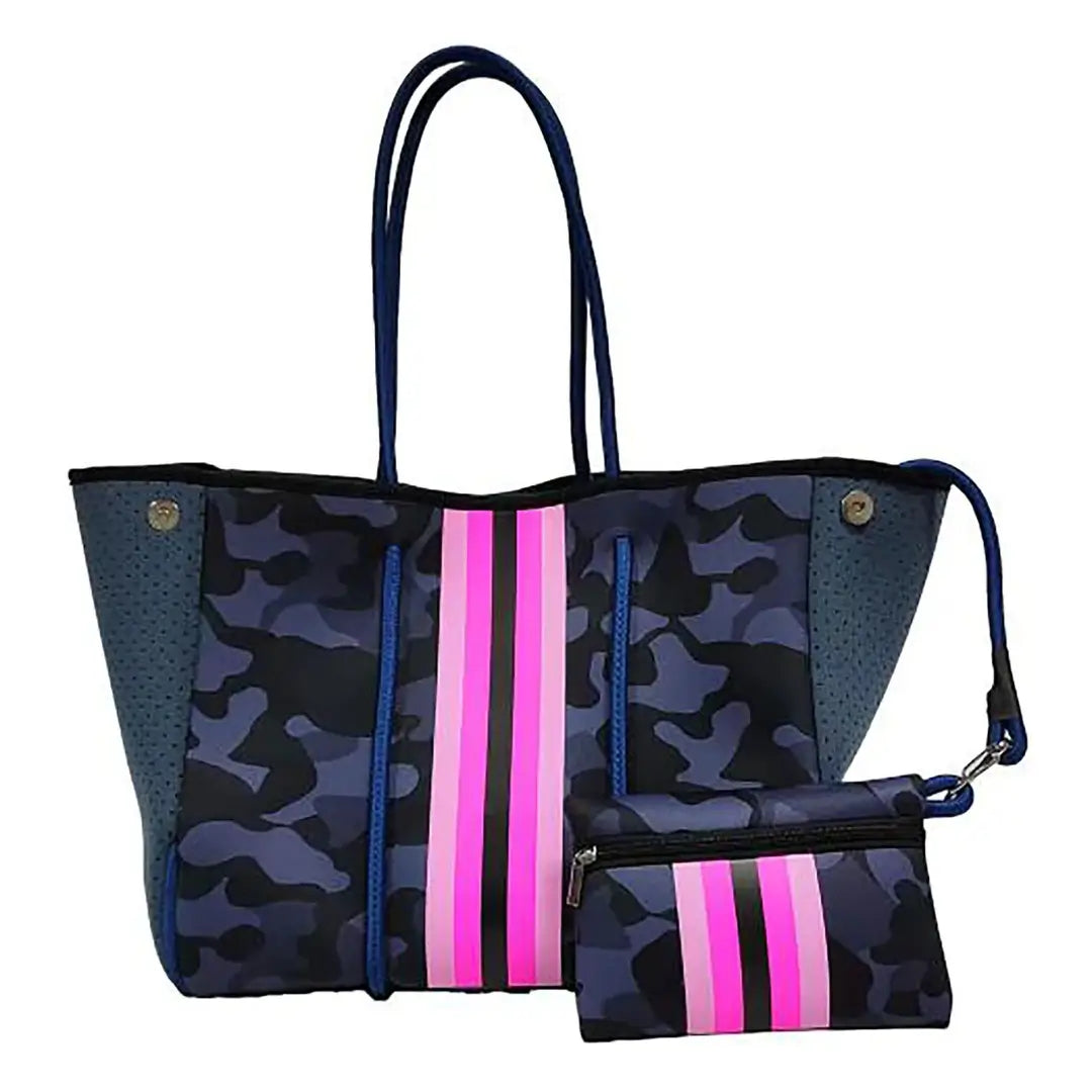 Zipper Pouch Clutch Neoprene Beach Tote Bag