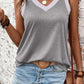 Ribbed V Neck Tank