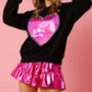 Valentine Heart Pearl Sweatshirt