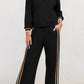 Quarter Zip Pullover Loose Pant Set
