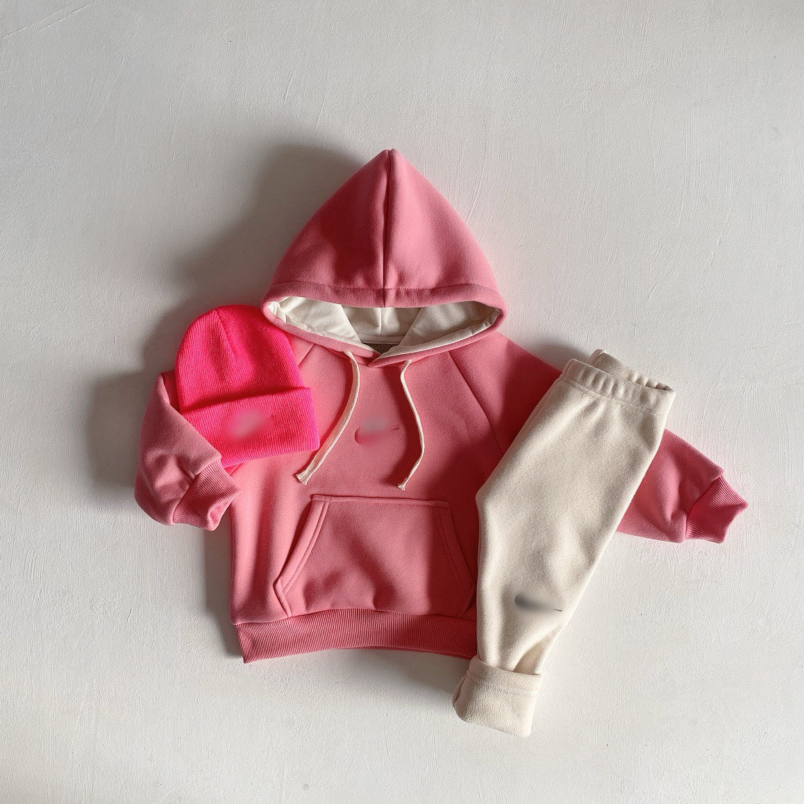 Kid's Fleece Embroidered Hoodie/Leggings/Hats