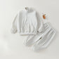 Children's Cozy Half-Zip Fleece Loungewear Set