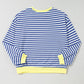 Oversized Contrast Trim Pullover Sweatshirt
