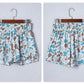 Camouflage Print Shirred High Waist Athleisure Shorts