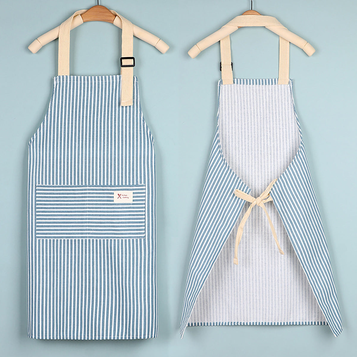 Custom Name Striped Kitchen Apron