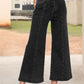 Plain Seam Detail Flared Bottom Ankle Length Jeans