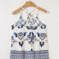 Bohemian Fashion Print Spaghetti Straps Loose Tank