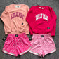 Sweatshirt and shorts set