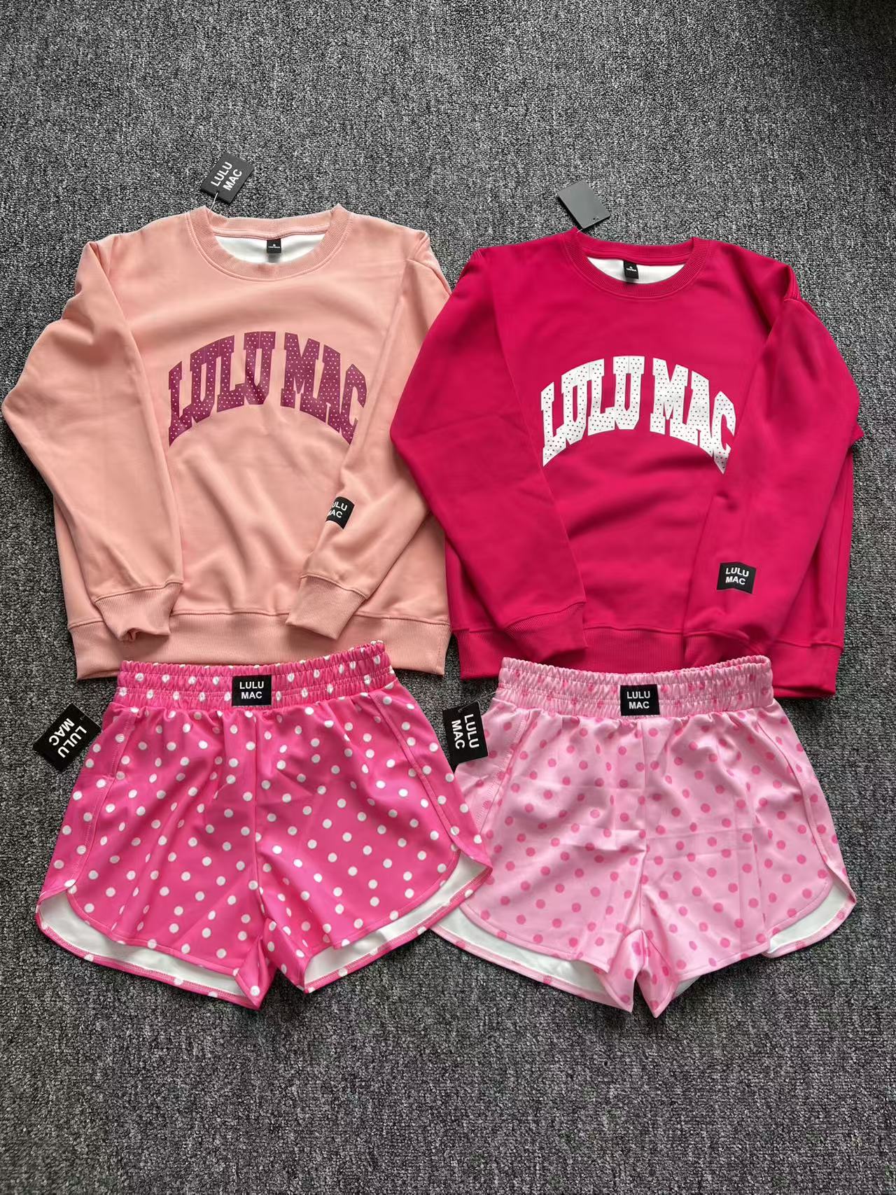 Sweatshirt and shorts set