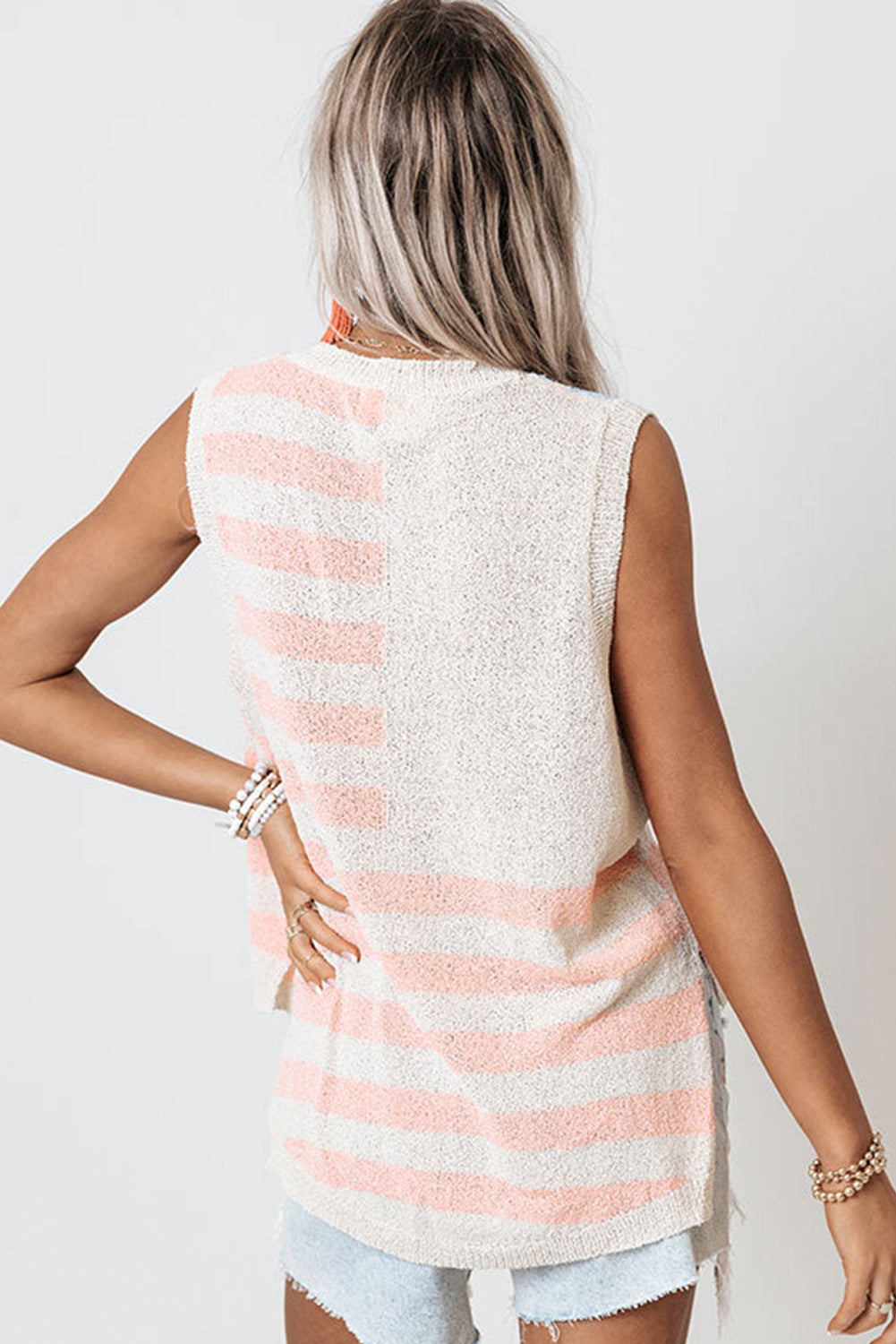 Flag Knited Tank Top