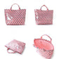 Polka Dot Durable Waterproof PVC Tote Bag
