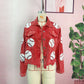 Sequins Baseball Corduroy Jacket