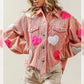 Valentine Heart Sequined Corduroy Jacket