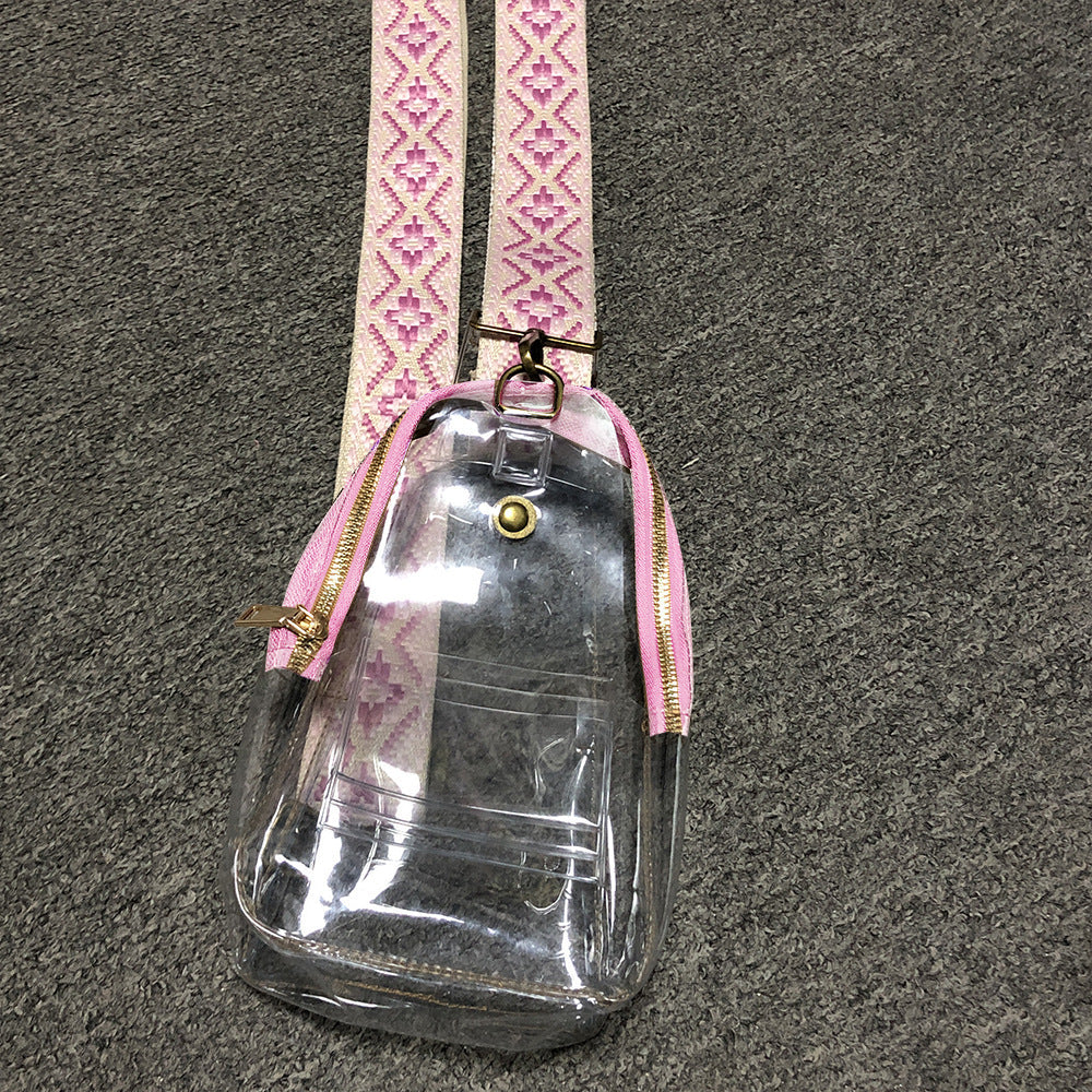 Preorder-Ladies Transparent PVC Chest Bag