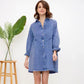 LET'S GO GIRLS DENIM SHIRT DRESS