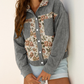 Floral Patchwork Shirt Style Jacket