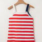 Independence Day Stars and Stripes Printed Casual Tank Top