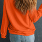 Sequin Halloween Ghost Patched Drop Shoulder Sweatshirt