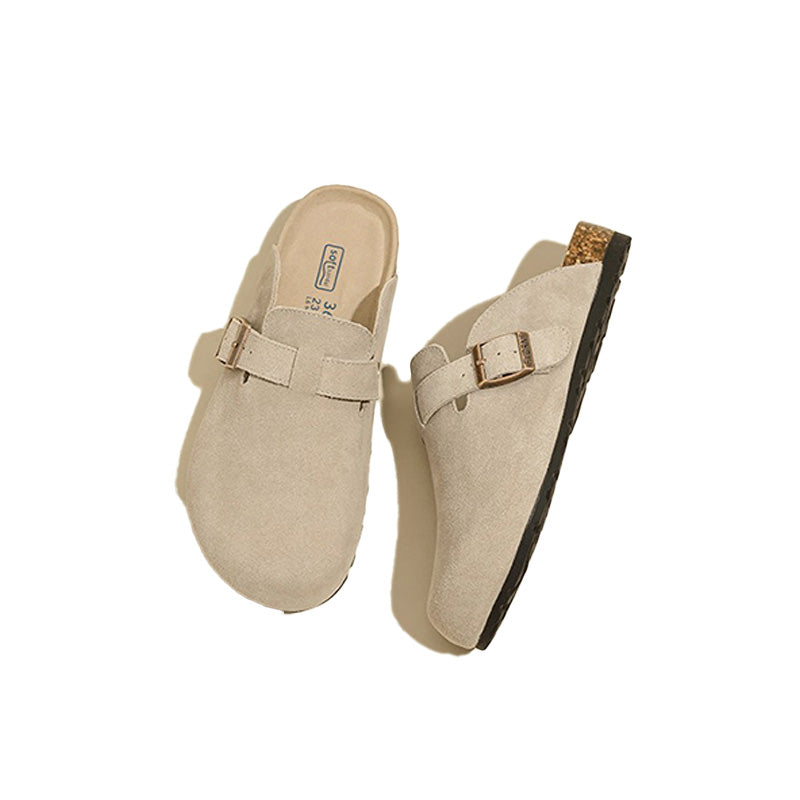 Classic Suede Cork Mules