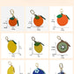 Fruit-Shaped Mini Coin Purse Keychain - Portable PU Leather Wallet & Bag Charm